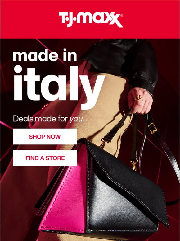 Made in italy handbag clearance，shop by TJ Maxx！ dealsaving