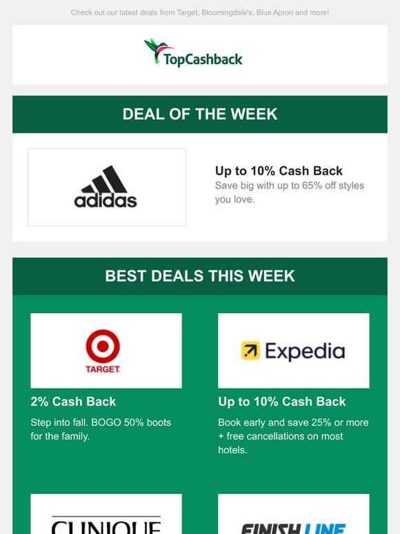 Topcashback adidas on sale