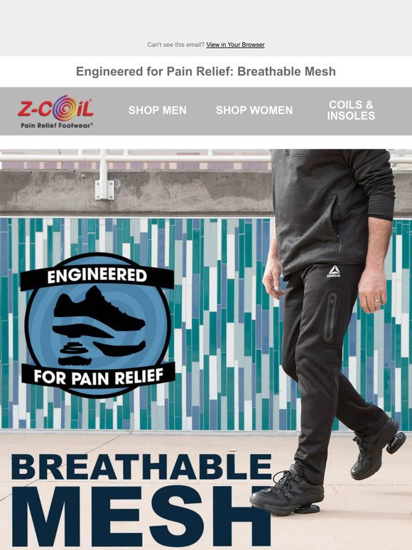 Engineered for Pain Relief: Breathable Mesh