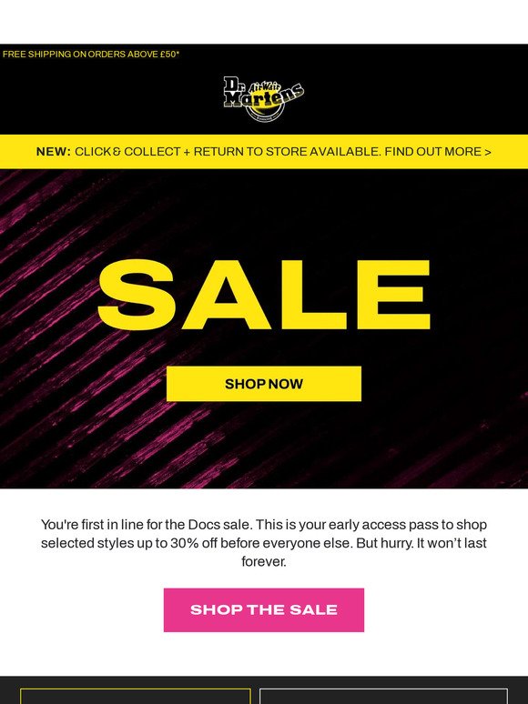 Your early access to the Docs SALE