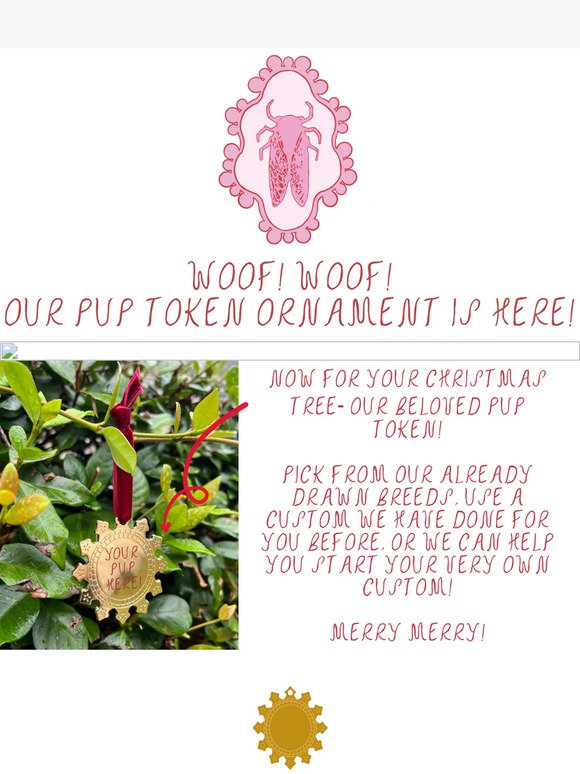 The Pup Token Ornament is here! 🎄🐾