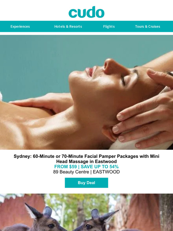 Sydney: Facial Pamper Packages w. Mini Head Massage in Eastwood