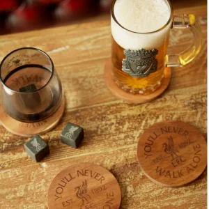 LFC 4pk Wooden Coaster Set
