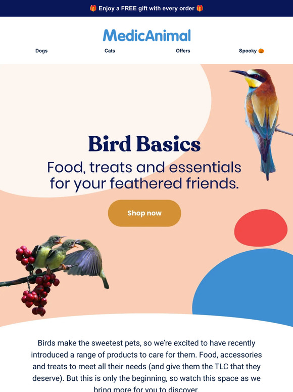 Medic Animal: Bird care products, this way 🦜 | Milled