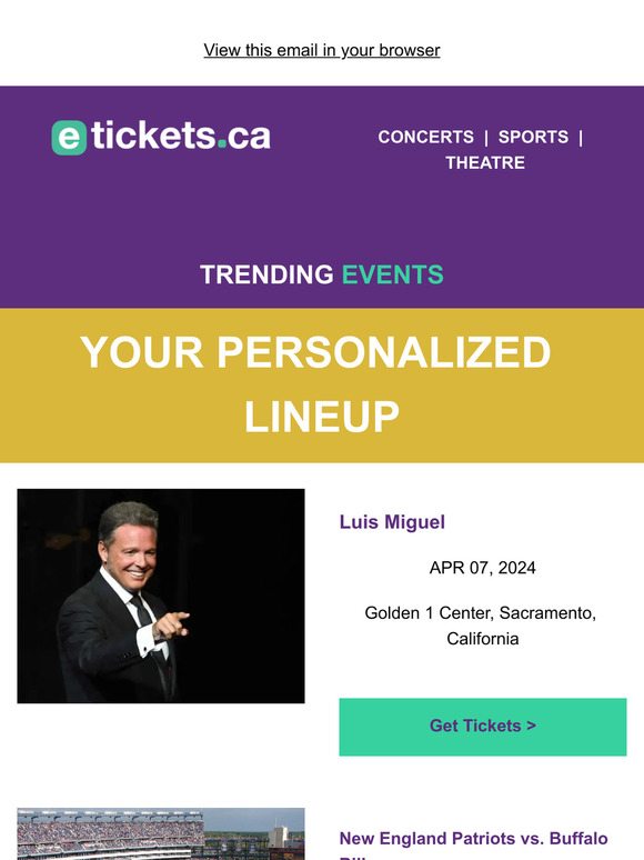 Your Event Lineup 📢
