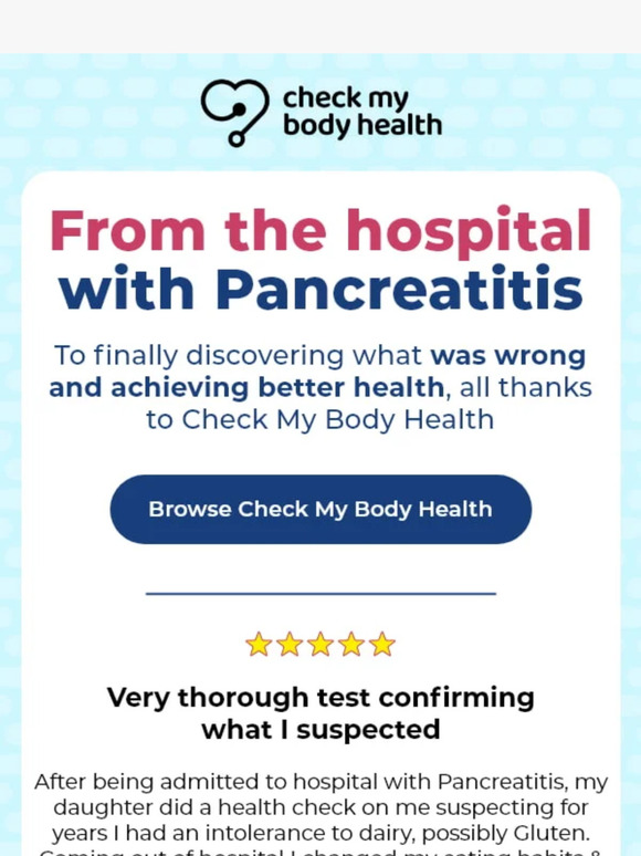 Check My Body Health New Zealand Our customers remarkable health