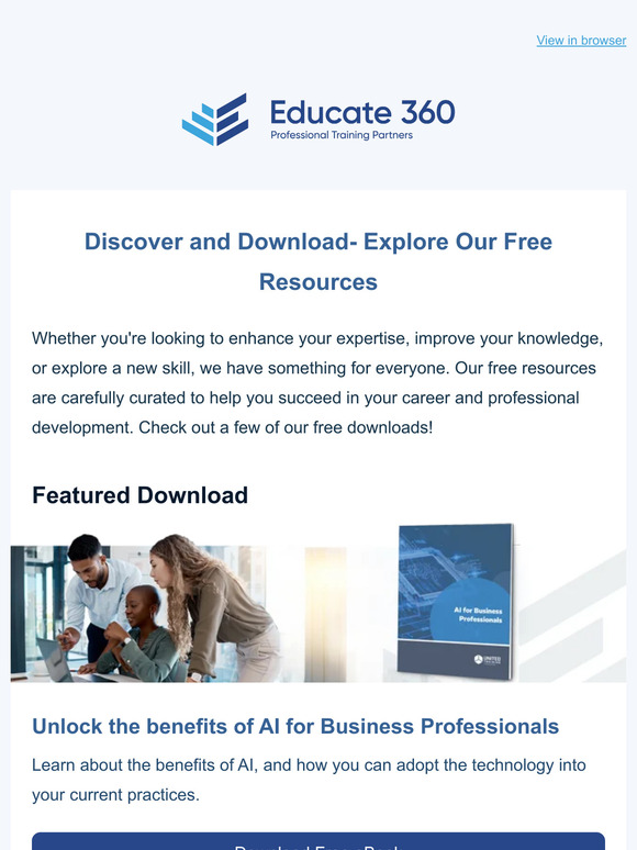 Training Goodies Await – Don't Miss Out!