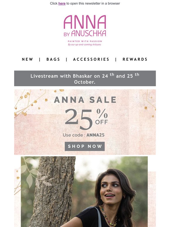 New Anna Arrivals and More I Now 25% off