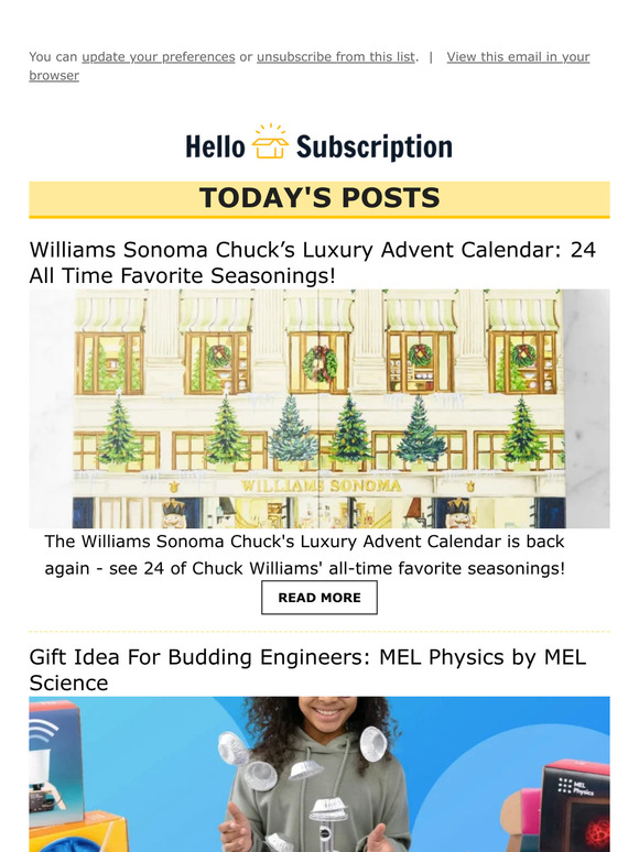 💌 Hello Subscription! Reviews, Spoilers, & Deals! 💌