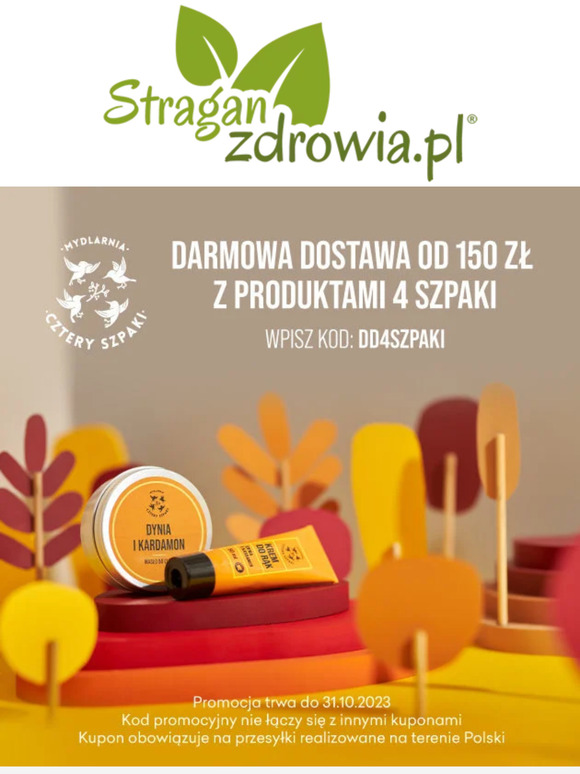 Darmowa Dostawa od 150zł dzięki Mydlarni 4 Szpaki
