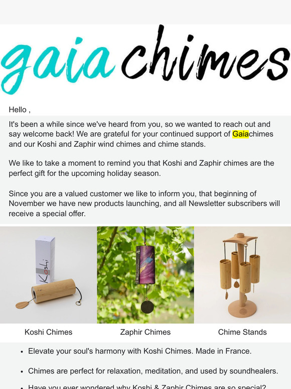 Do you also wonder why Koshi & Zaphir Chimes are so special?