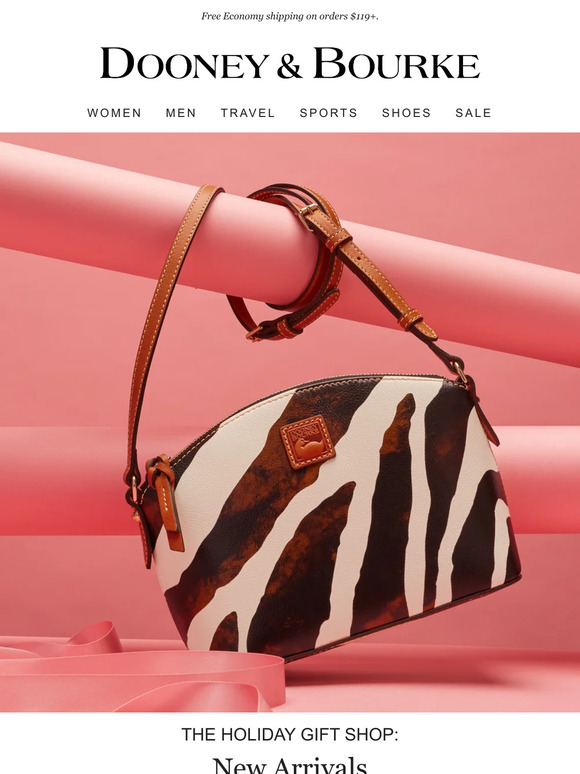 Dooney Bourke Zebra Printed Domed Satchel Bag - Zebra