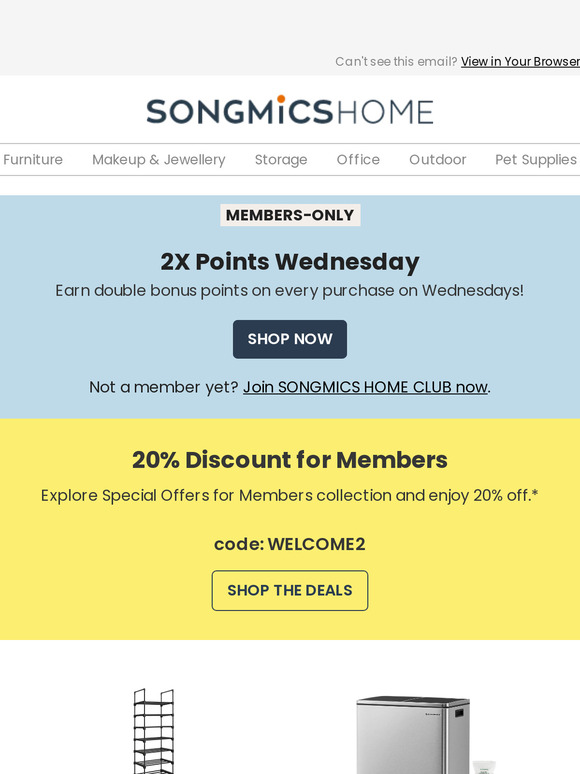 You're invited: Join our club and earn double points today.
