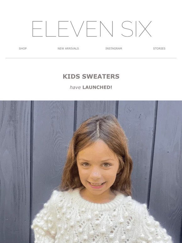 KIDS SWEATERS have LAUNCHED!