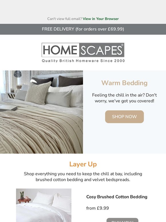 Get Cosy: Homescapes Brushed Cotton Bedding 🛏️