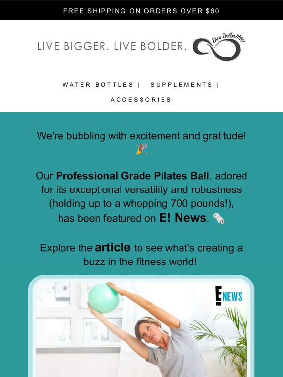 🎉 E! News Features Our Exercise Ball!