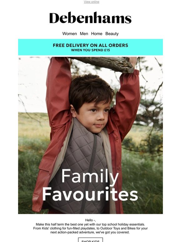 FREE delivery + Get ahead this half term —👨‍👩‍👧‍👦