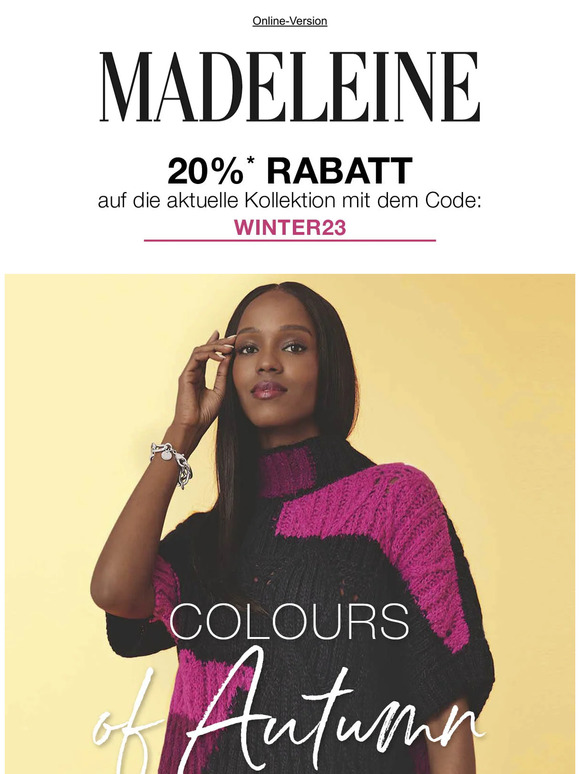 Colour Blocking oder Monochrome? Jetzt mit -20% aktuelle Styles shoppen!
