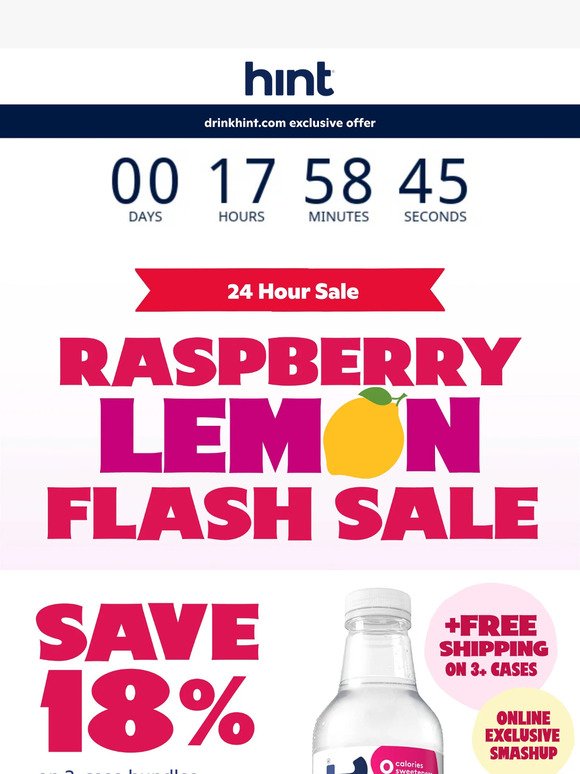 Raspberry Lemon 1-Day Sale