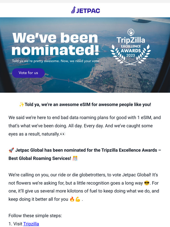 ⚡Tripzilla Nomination: We need your vote!
