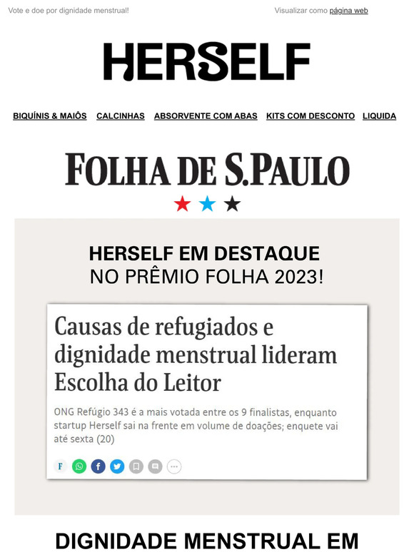 Impacte a vida de pessoas que menstruam no Brasil! 🩸