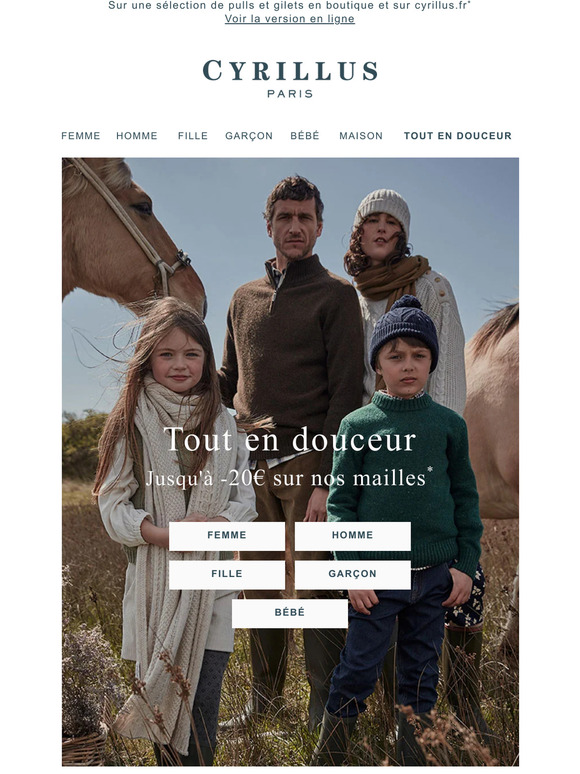 Pulls & Gilets : Jusqu'à -20€ | Tout en douceur