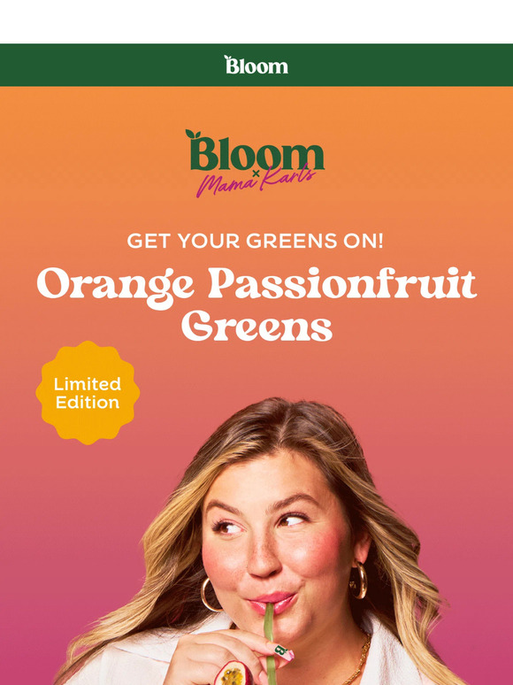 Bloom Nutrition 🍊💜 New limitededition flavor! Milled