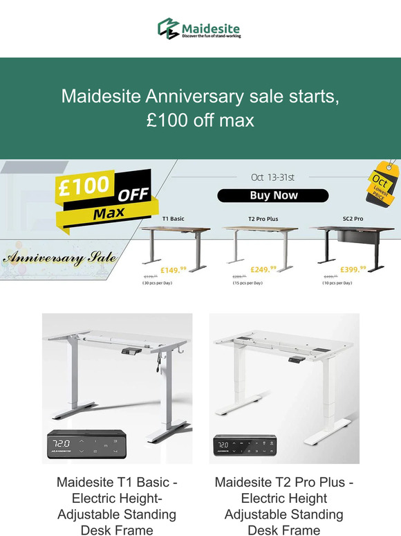 ，Maidesite ✨Anniversary sale starts, 💷£100 off max, don't miss it