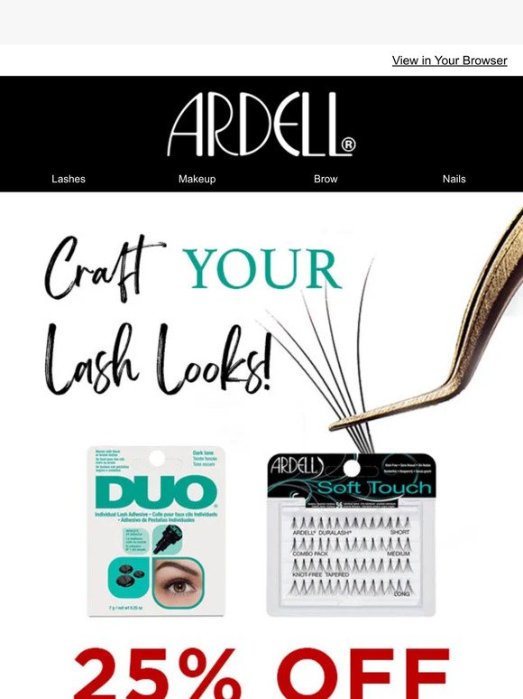 Here's another call for 25% OFF Individual Lashes & DUO Lash Glue!