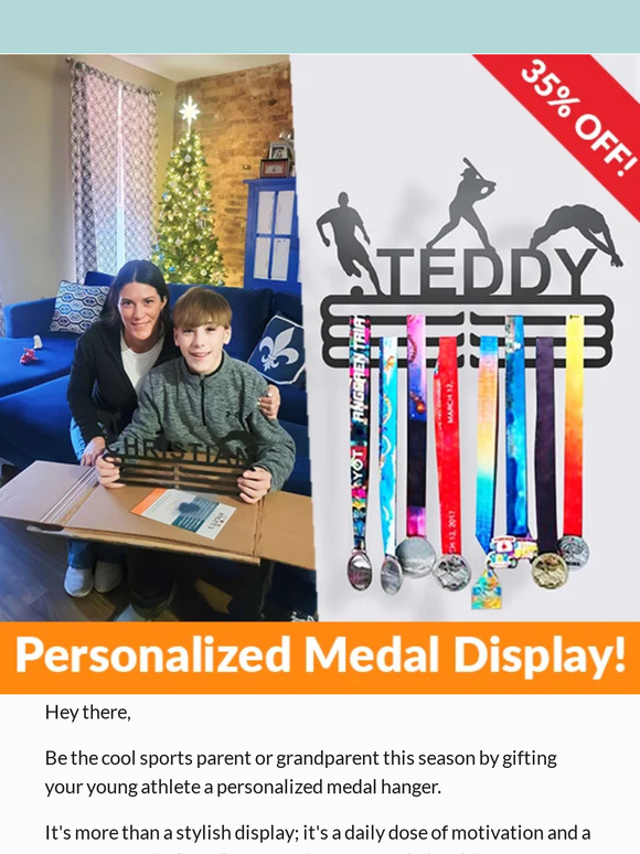 Athlete's Gift Shop 🎁 Gift of Motivation Save Big on Medal Displays Milled