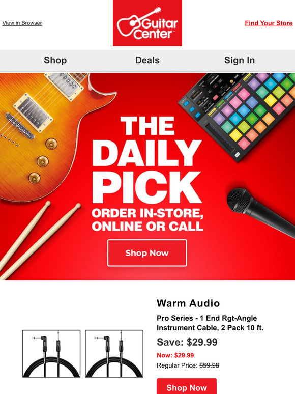 Daily Pick  Guitar Center