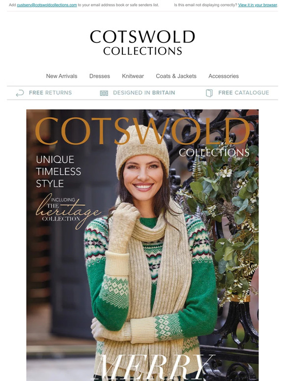 Cotswold Collections NEW ARRIVALS! Christmas 2023 has arrived! Shop Now Milled