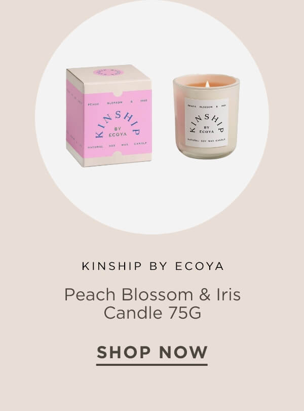 Kinship by ecoya peach blossom & Iris candle 75G