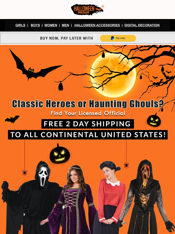 Halloween Wholesalers Eeriesistible costumes for you ! Milled