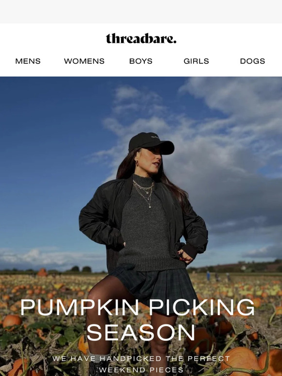 Threadbare UK Pumpkin picking season is here 🎃 Milled