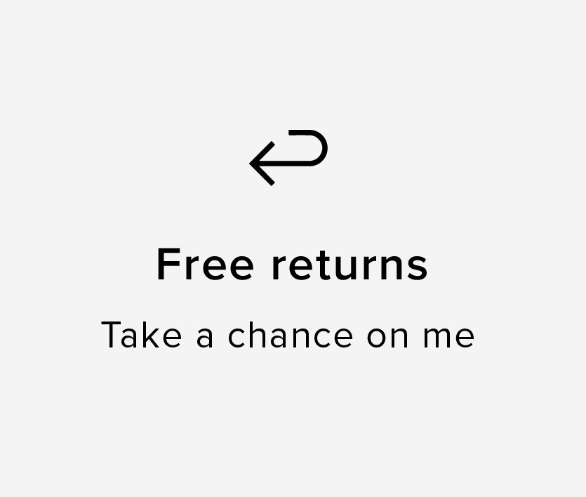 Free returns & exchanges