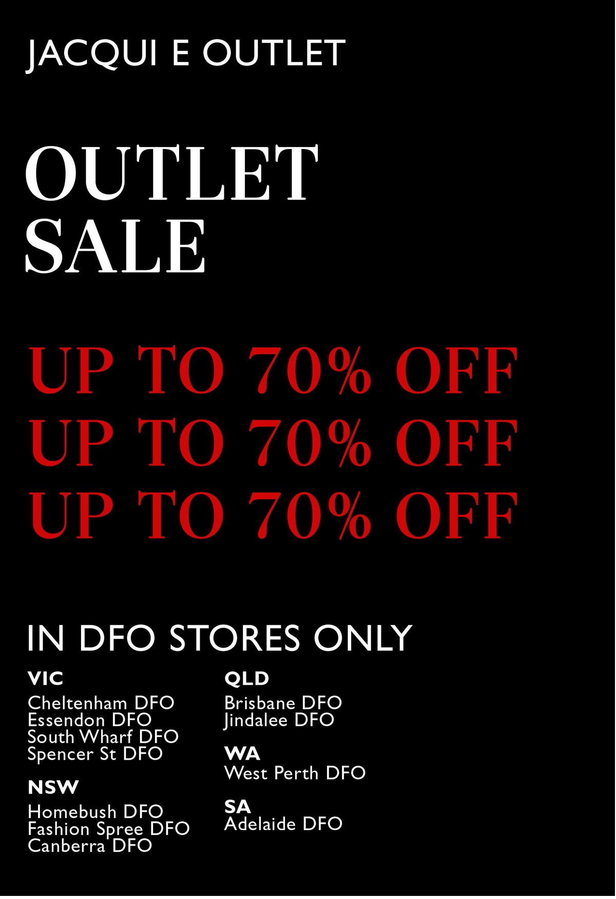 Jacqui E: OUTLET SALE! Up To 70% Off! | Milled