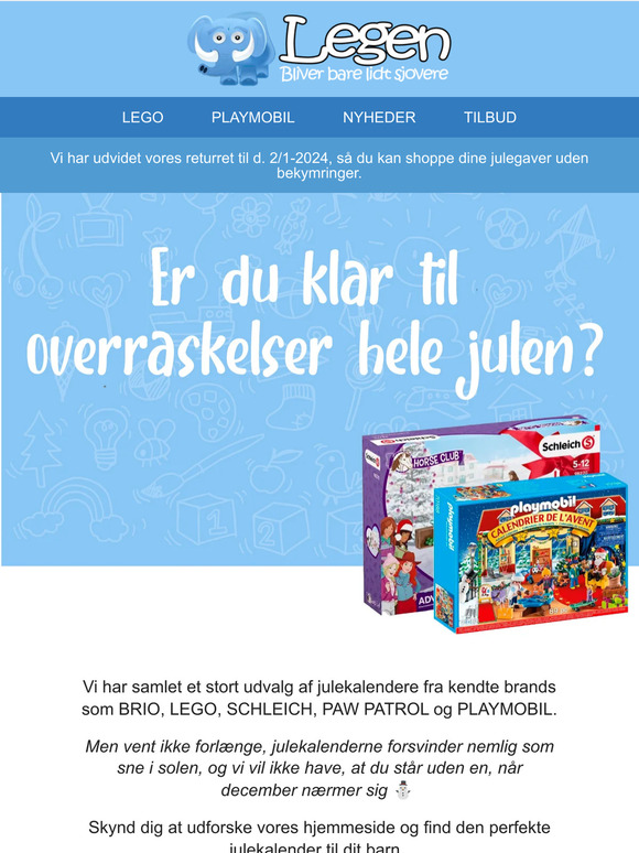 Klar til nye overraskelser hele julen? 🎄