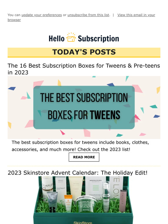 💌 Hello Subscription! Reviews, Spoilers, & Deals! 💌