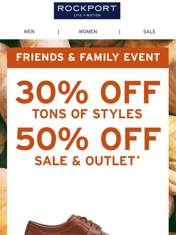 Friends & Family Sale! Up to 50% so much.