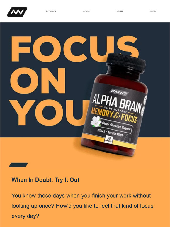 Onnit Try Alpha BRAIN® for FREE for a Limited Time Only Milled