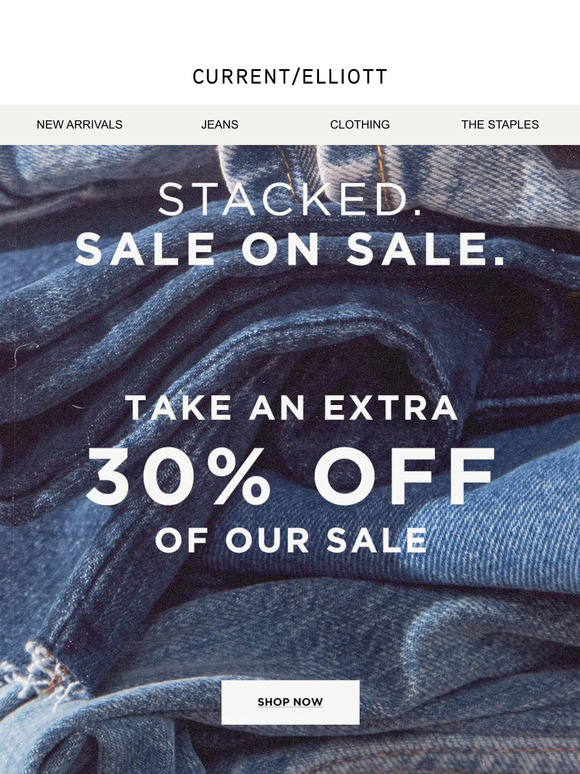 Twice as nice! Extra 30% off