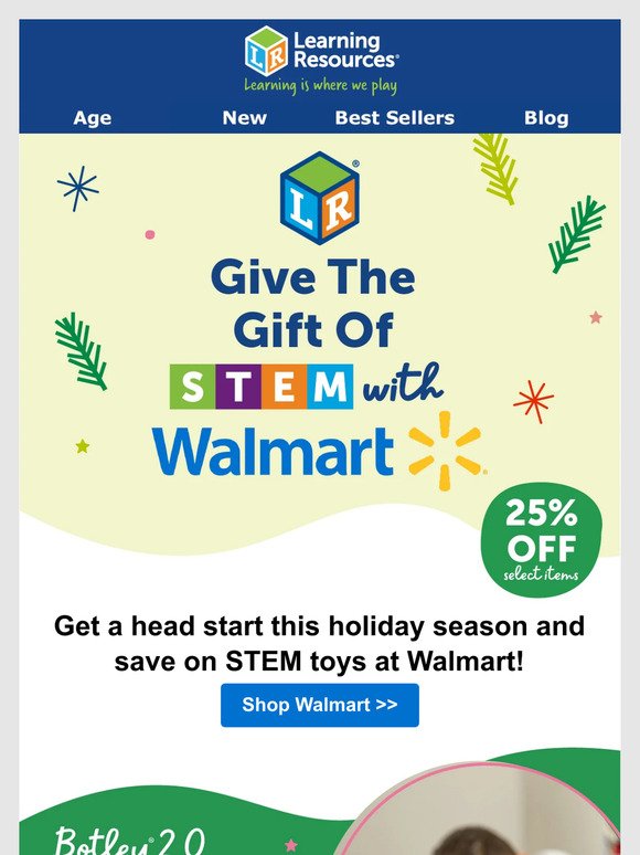 Give the Gift of STEM: 25% OFF Learning Toys at Walmart!