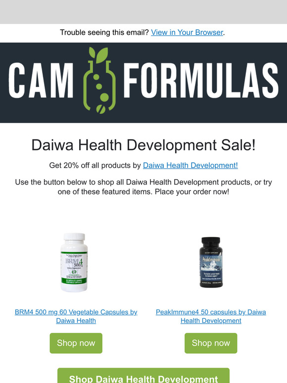 Daiwa Health Development Products on Sale!