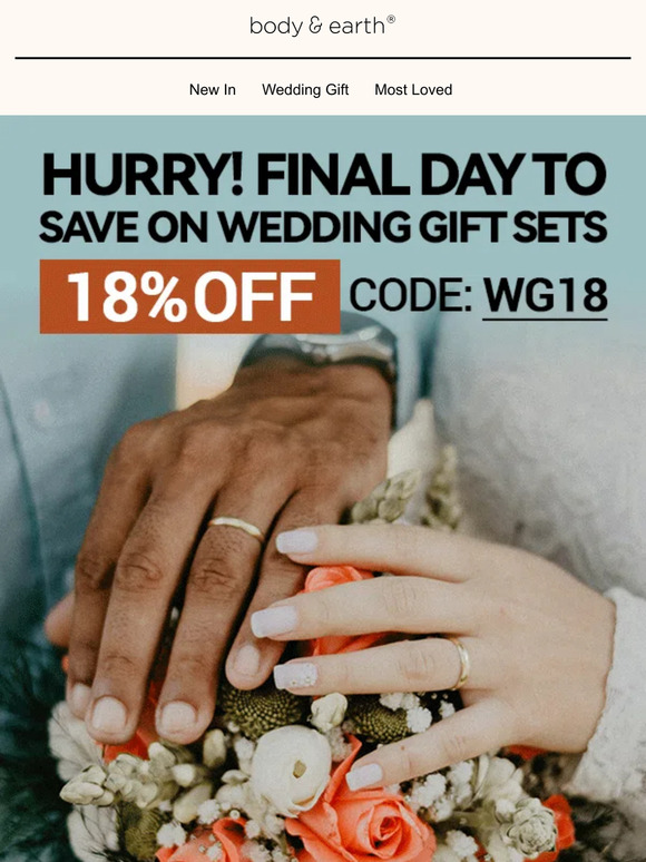 💕Countdown to Savings: 18% Off Wedding Gifts Sale