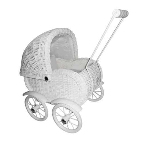 Magni Dolls Wicker Pram