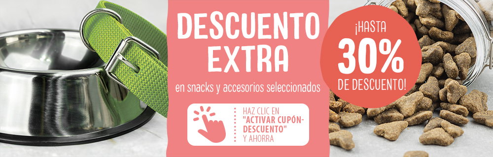 ¡Hasta 30% descuento en snacks y accesorios seleccionados!