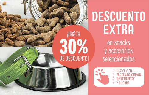 ¡Hasta 30% descuento en snacks y accesorios seleccionados!