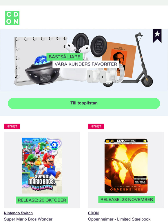 Nytt på topplistan ⭐