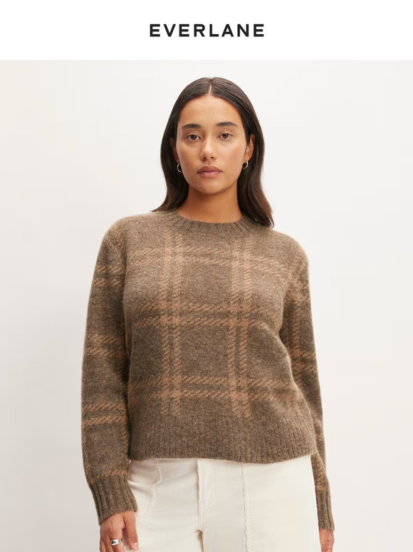 Everlane New Plaid Alpaca Sweaters Are Here Milled